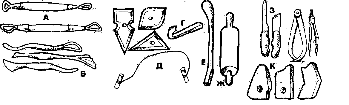 Рисунок. Набор инструментов для керамических работ (14,9 Кб)